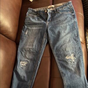 Vintage America Blue Skinny Jeans Distressed